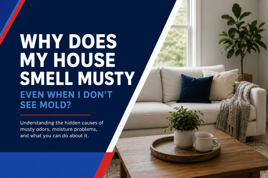 Why does my house smell musty hidden mold and moisture problems